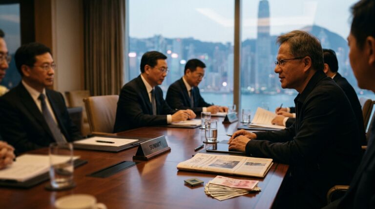 Nvidia’s Jensen Huang Is at the Table. So Is a $14B Arms Sale.