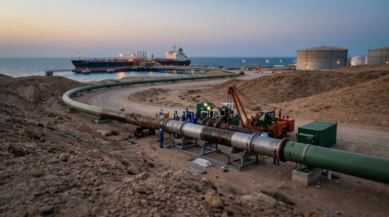 Crude Drops $4 as Aramco Finds a Way Around Its Broken Pipeline